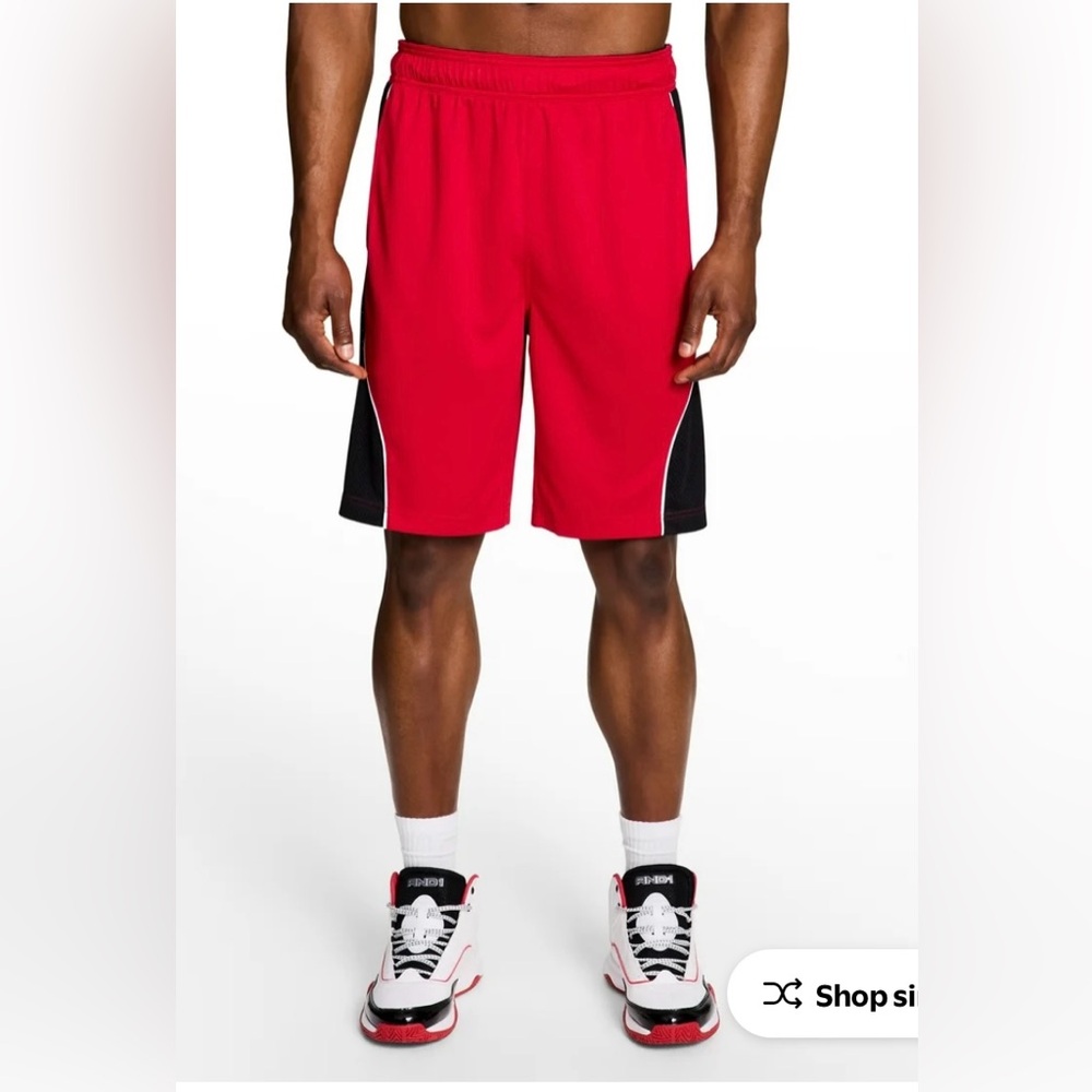 🔴 3/$12 Dynamic‎ Red and Black Men's Athletic Shorts! NWT! Size 3X!
